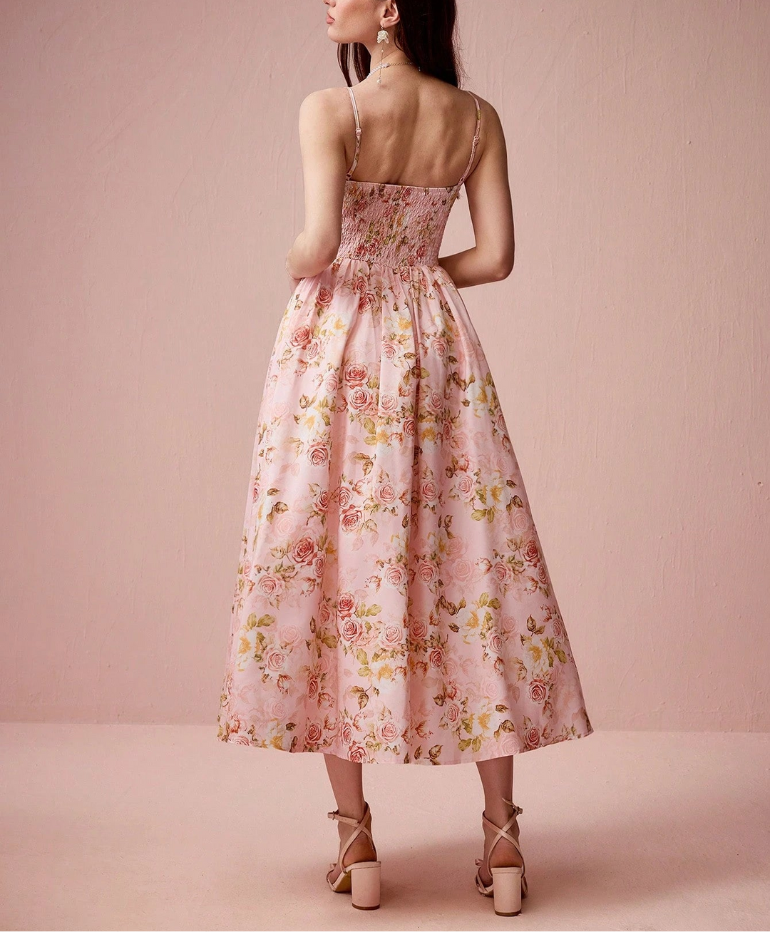Rochie midi Shein, mix culori