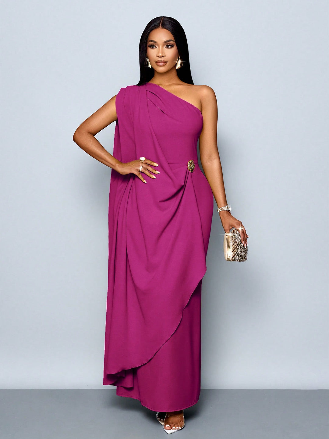 Rochie maxi SHEIN, vișiniu