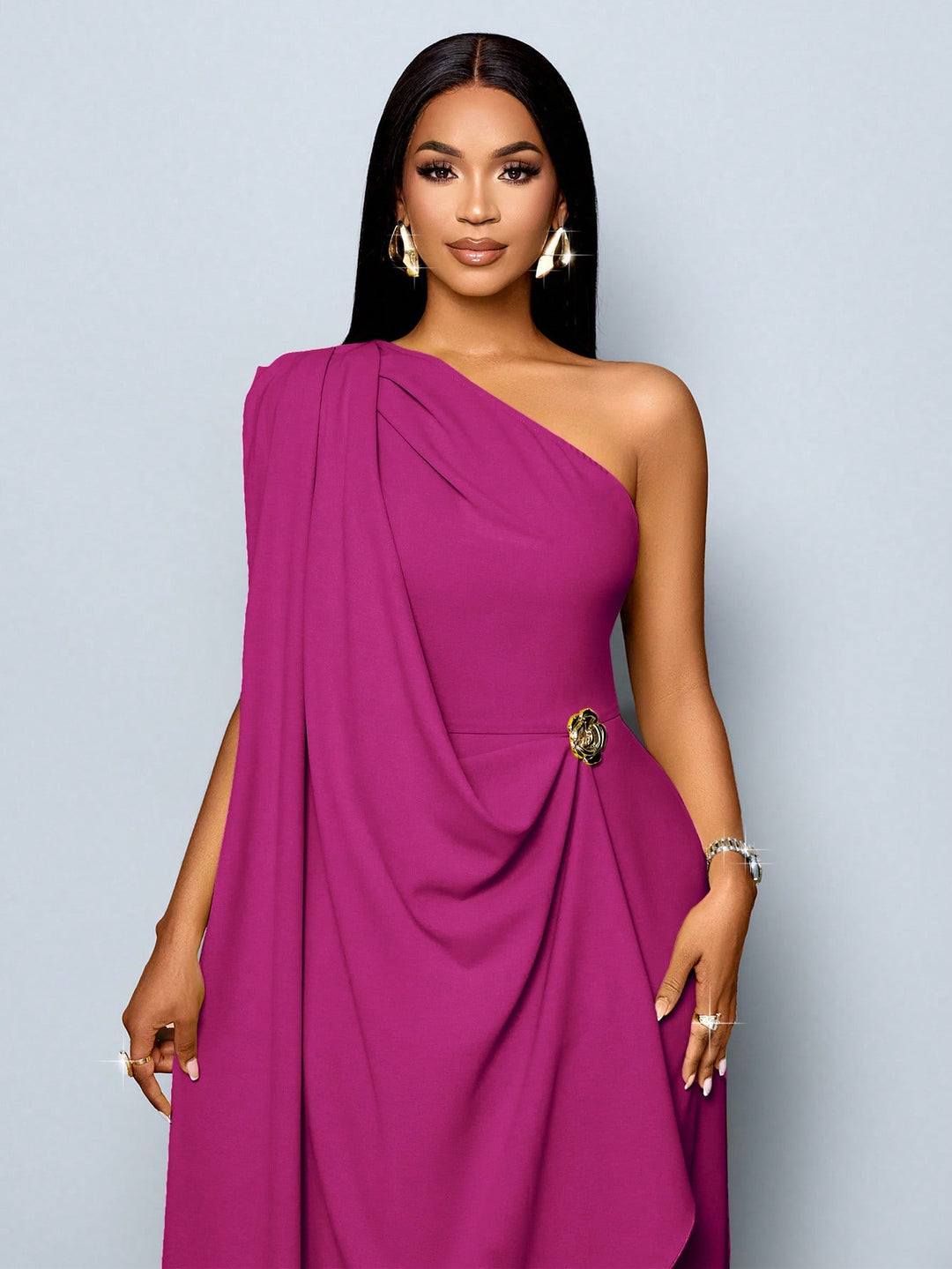 Rochie maxi SHEIN, vișiniu