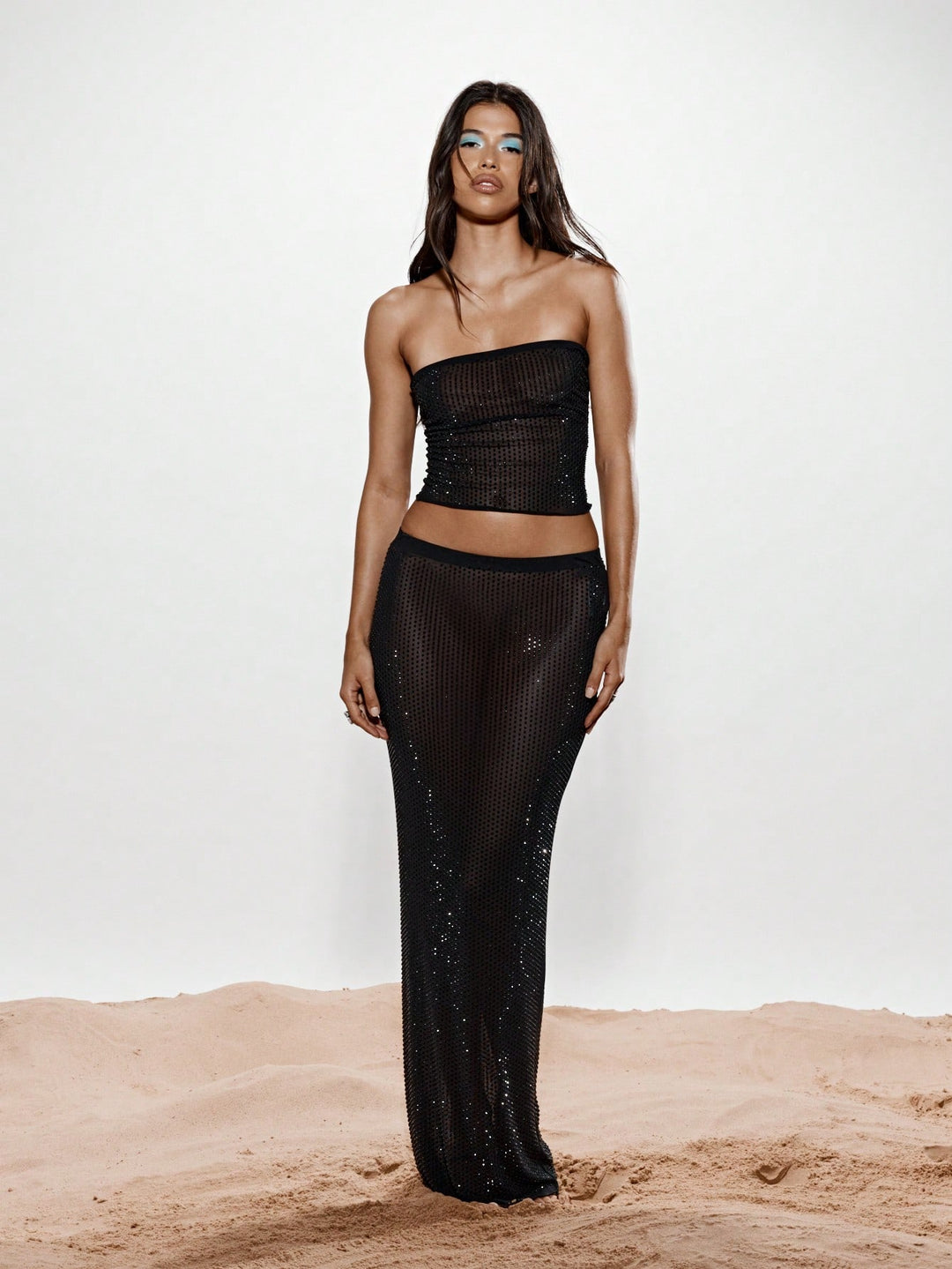 Top SHEIN, negru