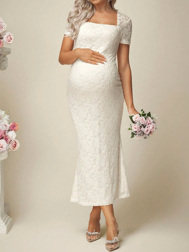 Rochie midi Shein, crem