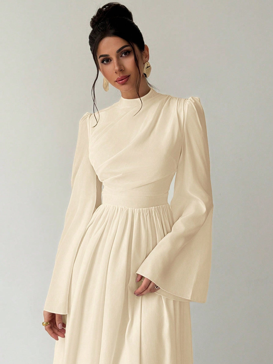 Rochie maxi SHEIN, bej