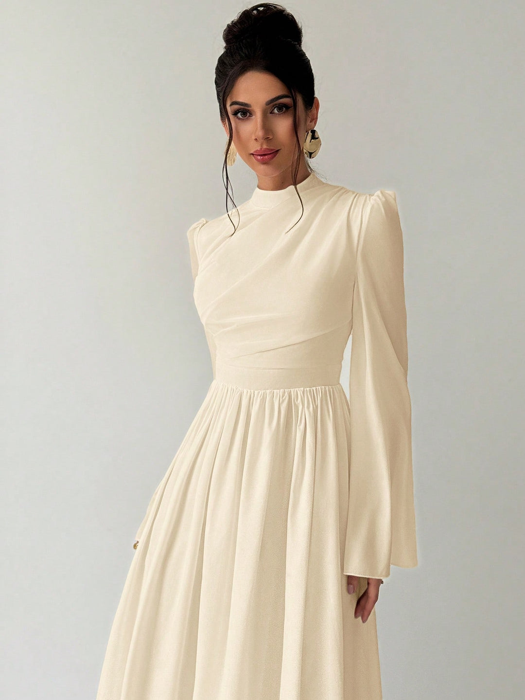 Rochie maxi SHEIN, bej