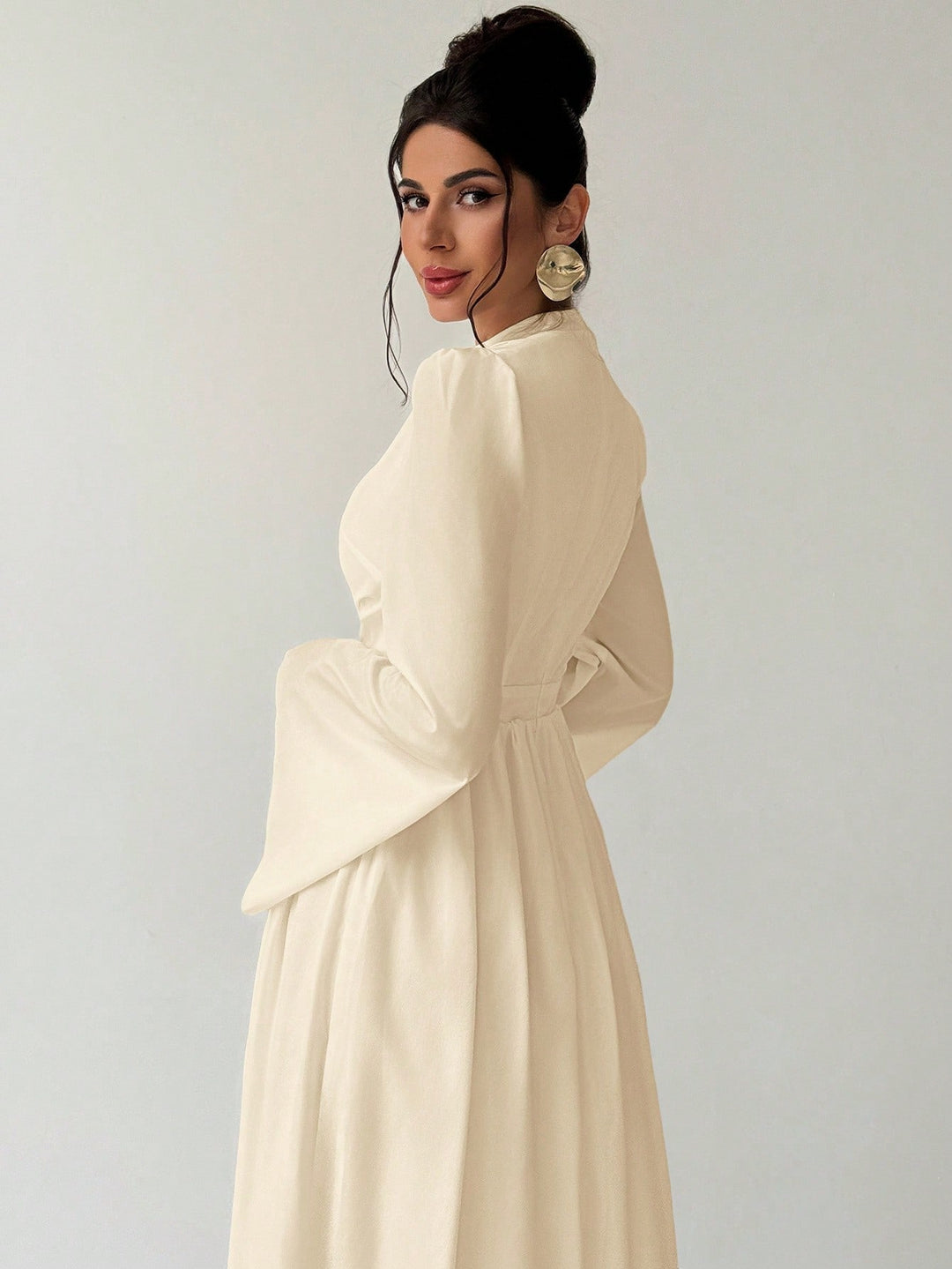Rochie maxi SHEIN, bej