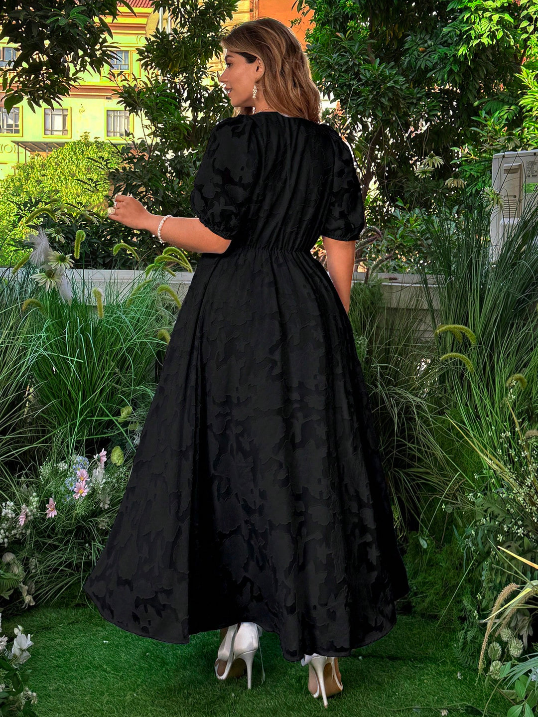SHEIN maxi ruha, fekete