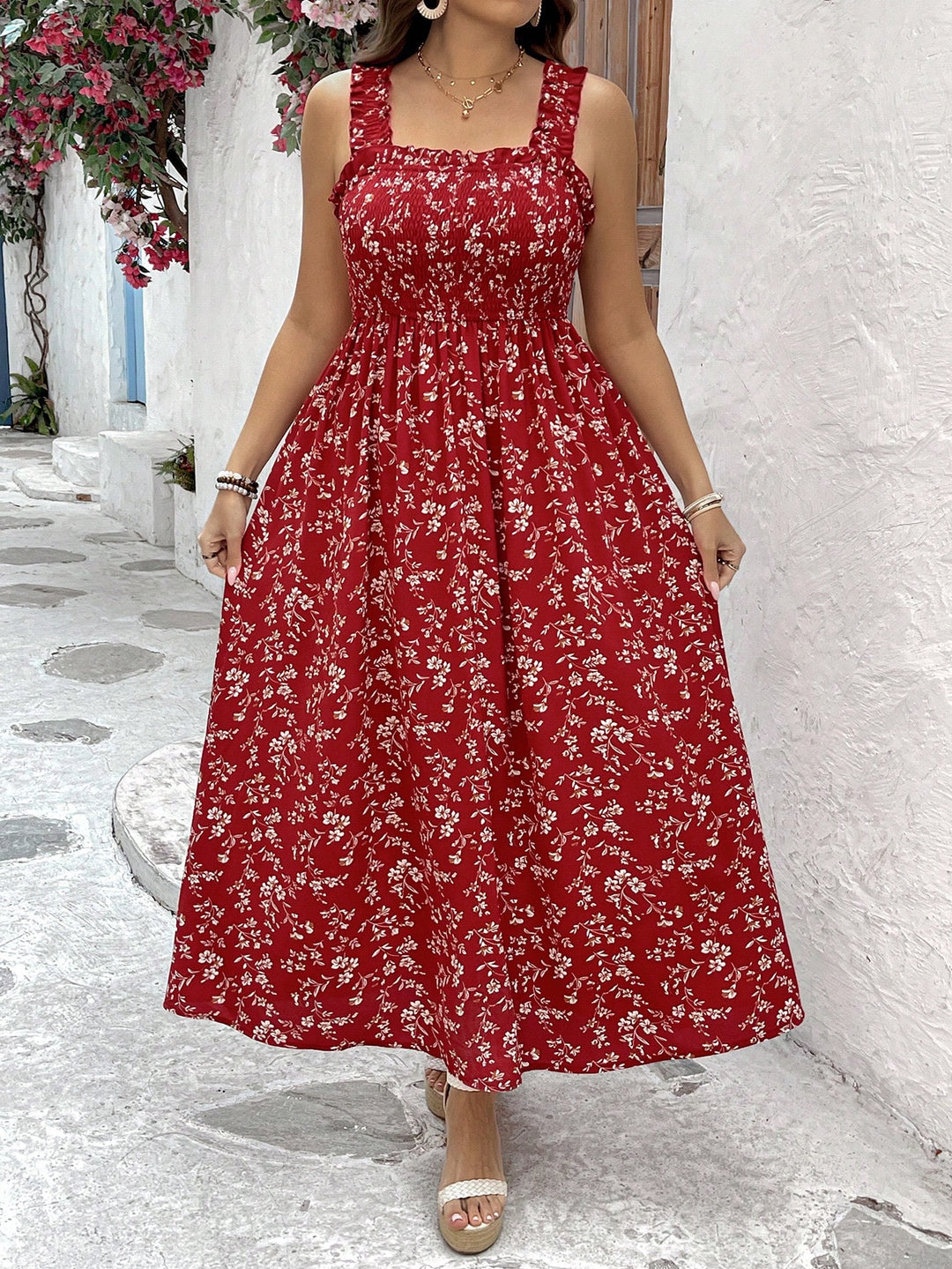 Rochie maxi SHEIN, roșu