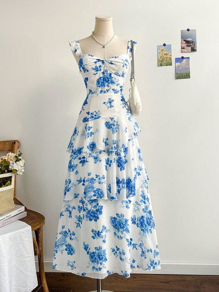 Rochie maxi SHEIN, albastru