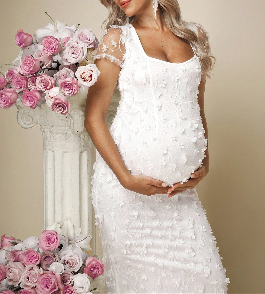 Rochie maxi Shein, alb