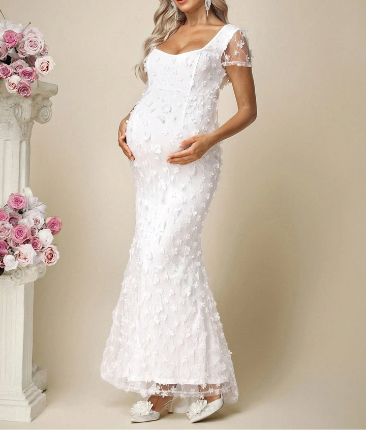 Rochie maxi Shein, alb