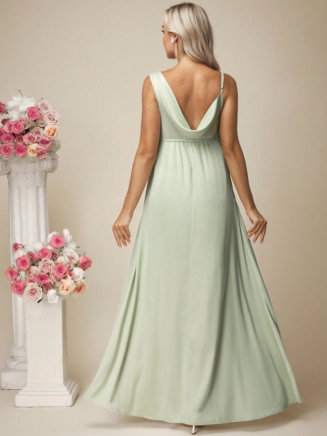 Rochie maxi Shein, verde