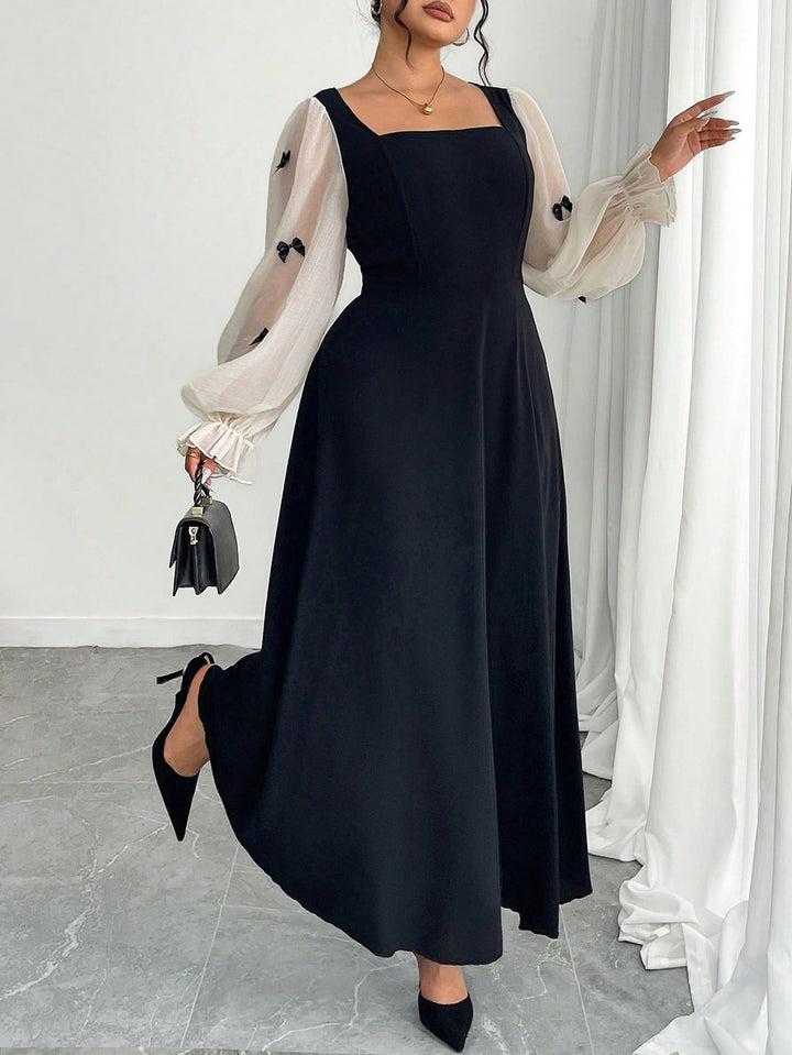 SHEIN maxi ruha, fekete