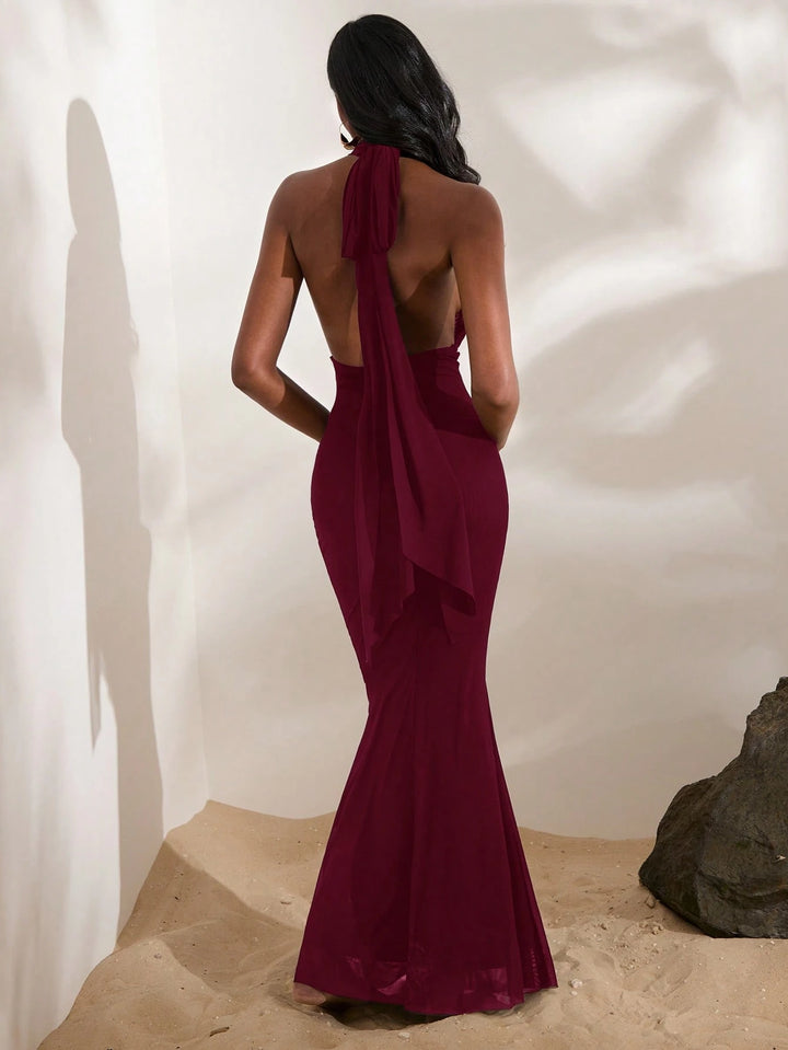 Rochie maxi SHEIN, vișiniu