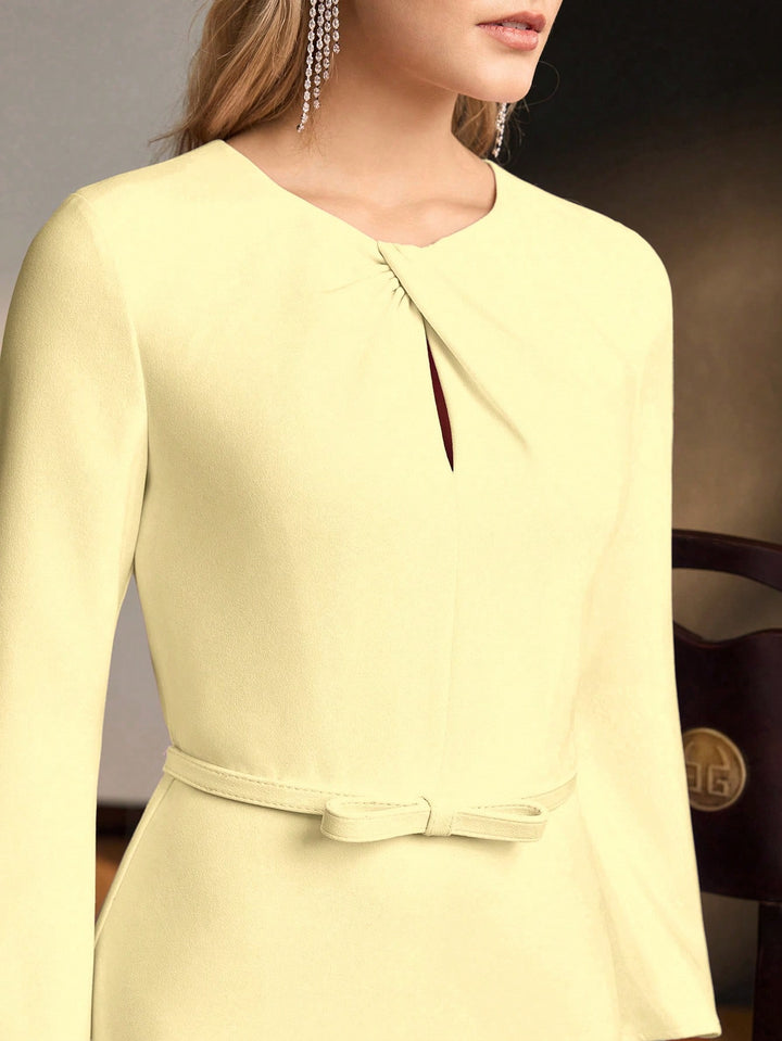 Rochie midi SHEIN, galben