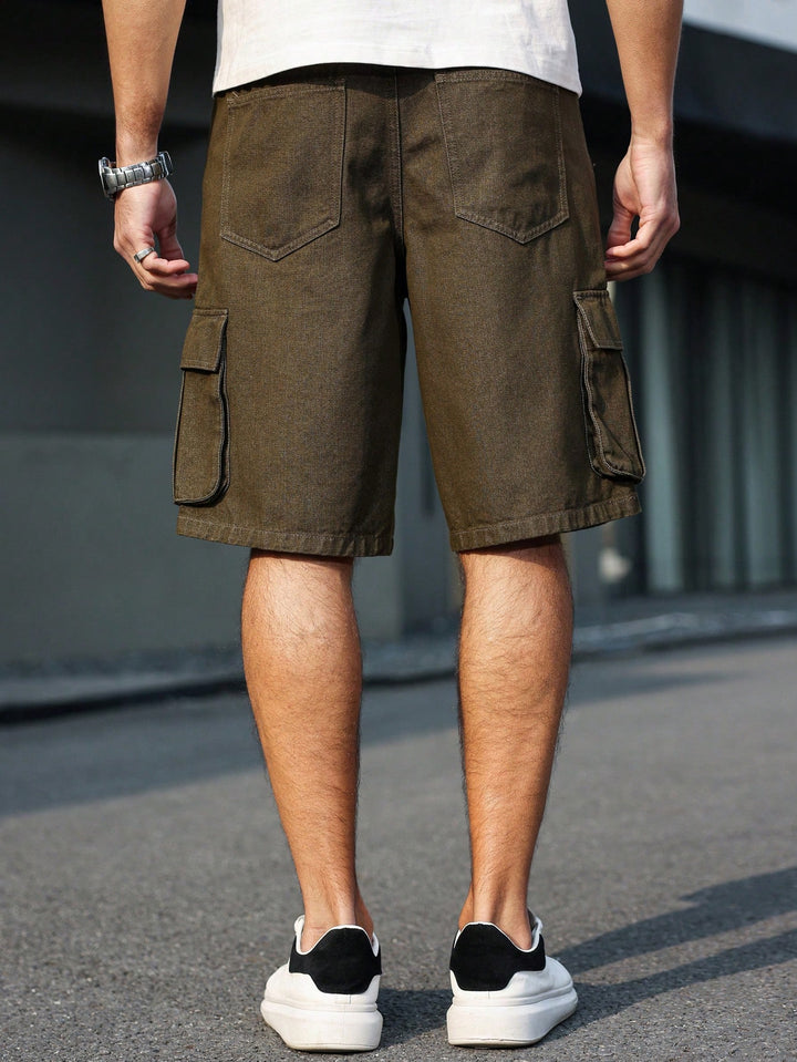 Pantaloni scurți SHEIN, kaki