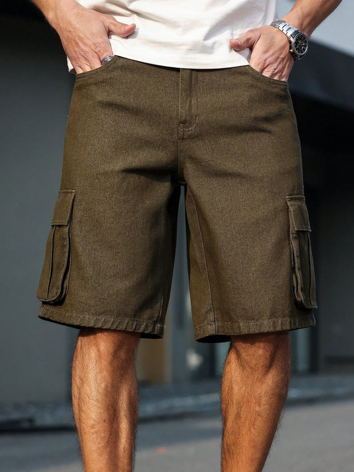 Pantaloni scurți SHEIN, kaki
