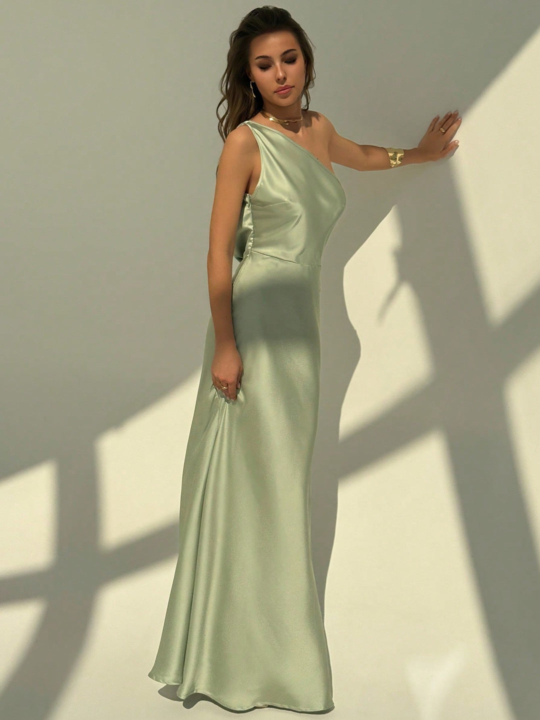 Rochie maxi SHEIN, verde