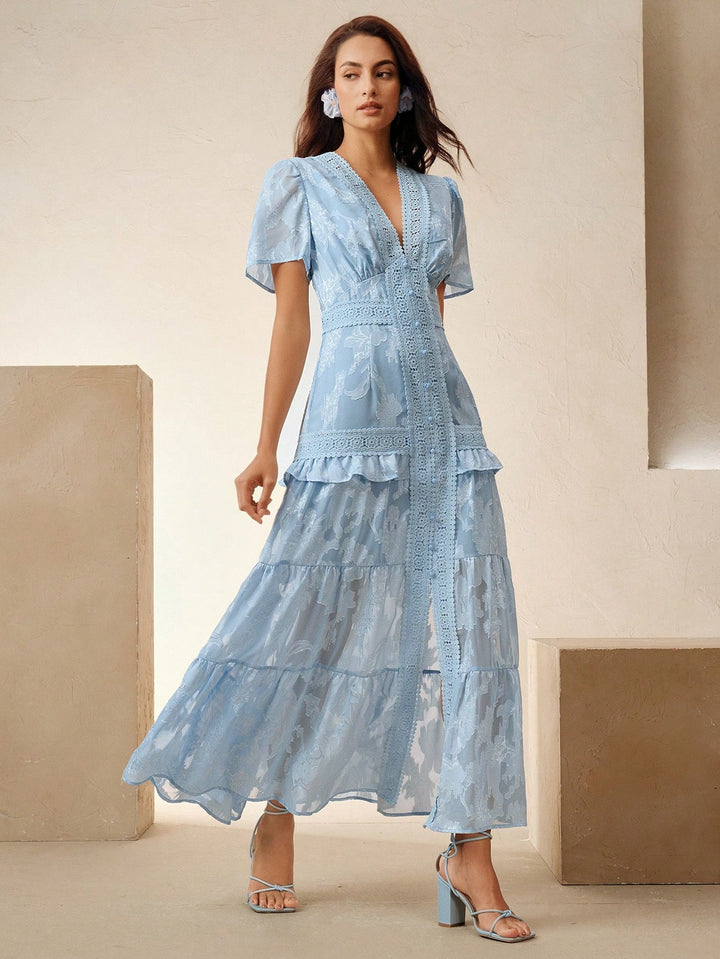 Rochie maxi SHEIN, albastru