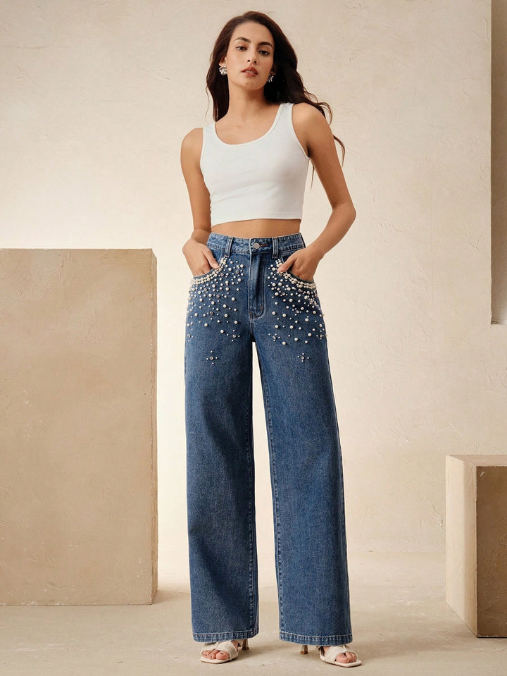 Jeans SHEIN, albastru