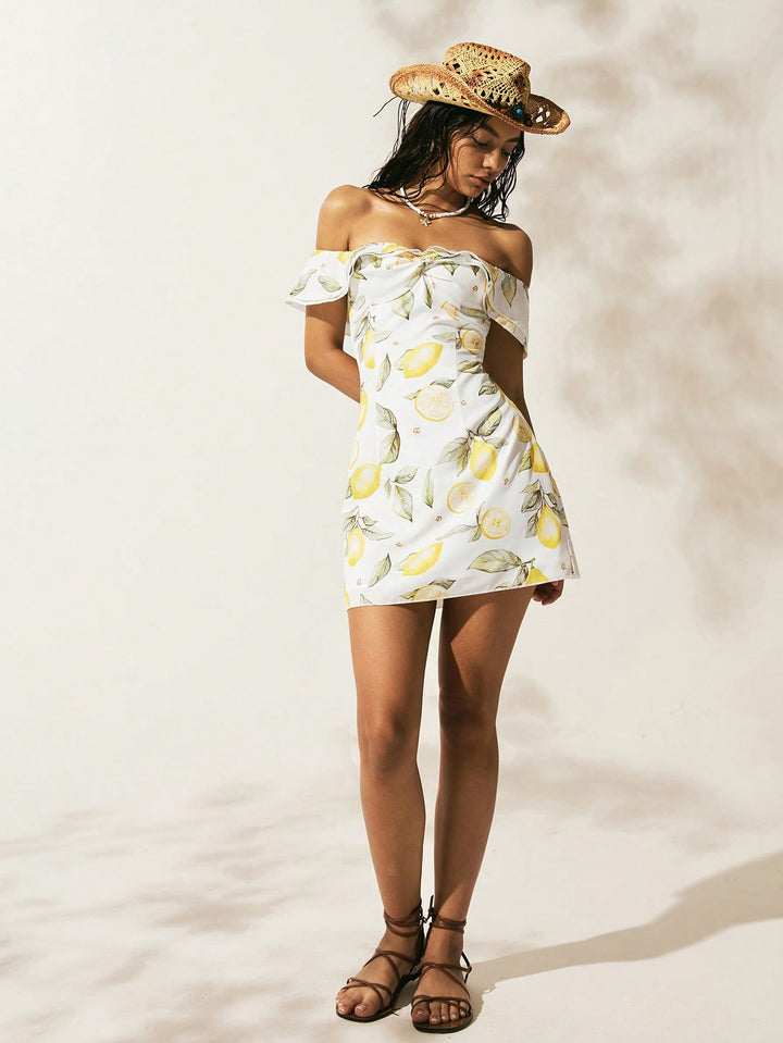 Rochie mini SHEIN, alb