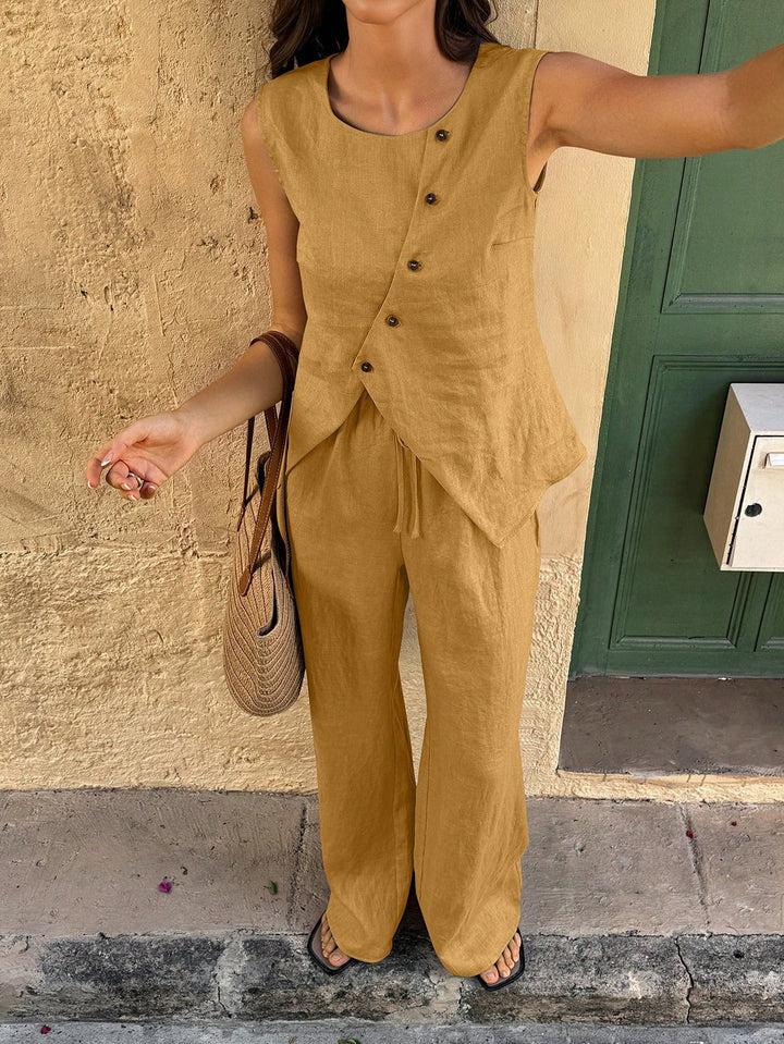 SHEIN overall, brick red