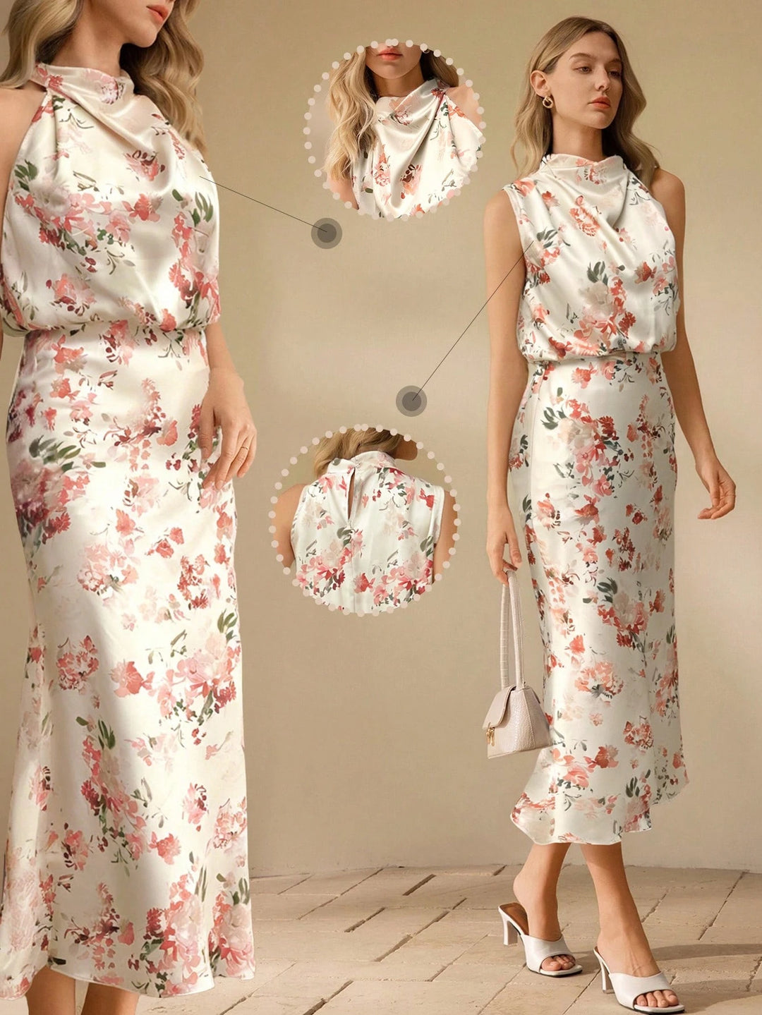 Rochie maxi SHEIN, mix culori
