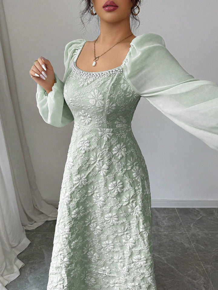 Rochie midi SHEIN, verde