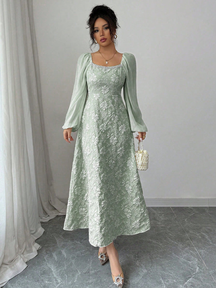 Rochie midi SHEIN, verde