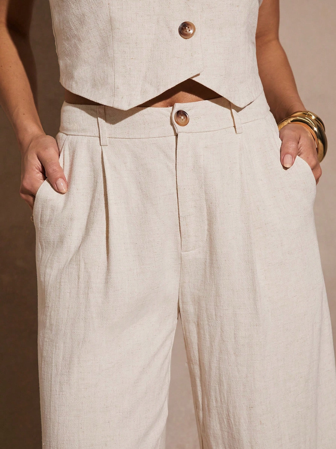 Pantaloni SHEIN, bej
