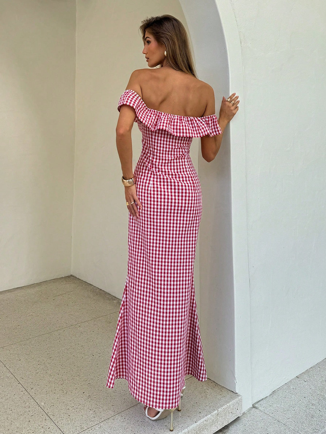Rochie maxi SHEIN, roșu