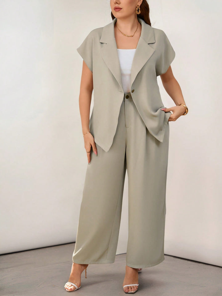 SHEIN khaki öltöny