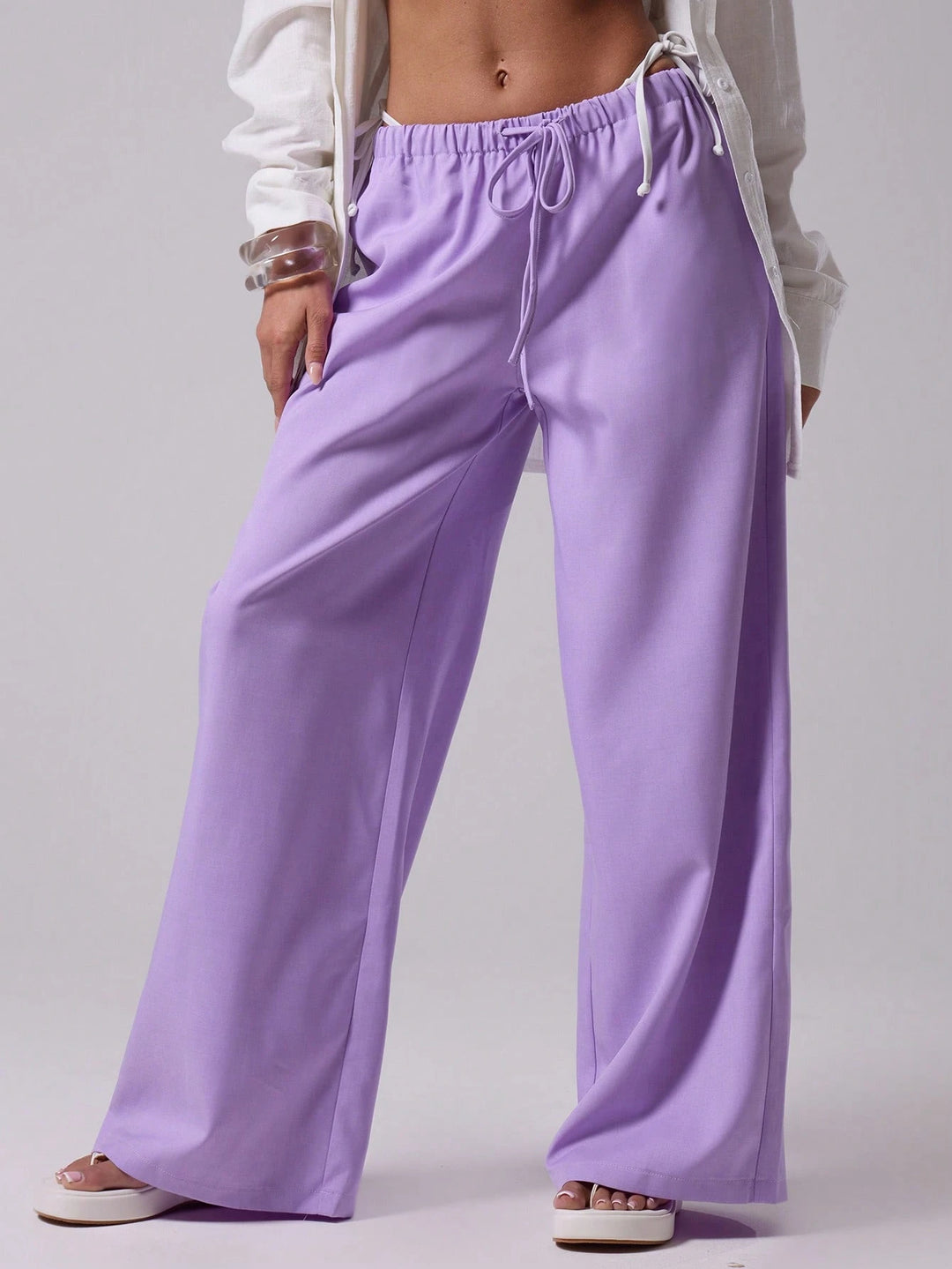 Pantaloni MUSERA by Shein, mov
