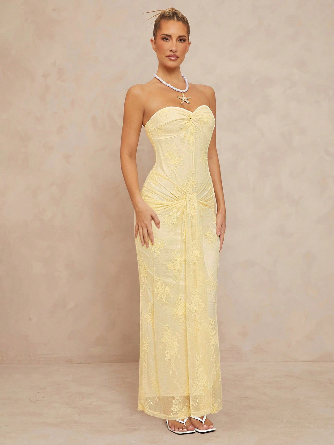 Rochie maxi SHEIN, galben
