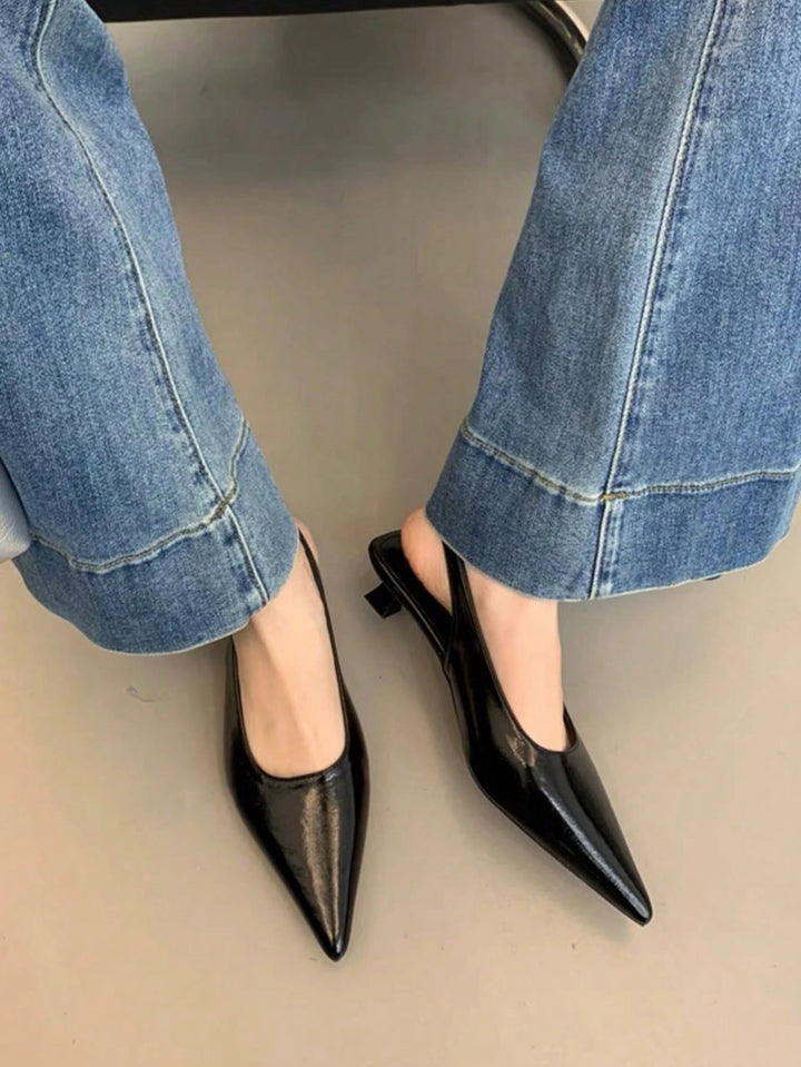Pantofi cu toc SHEIN, negru