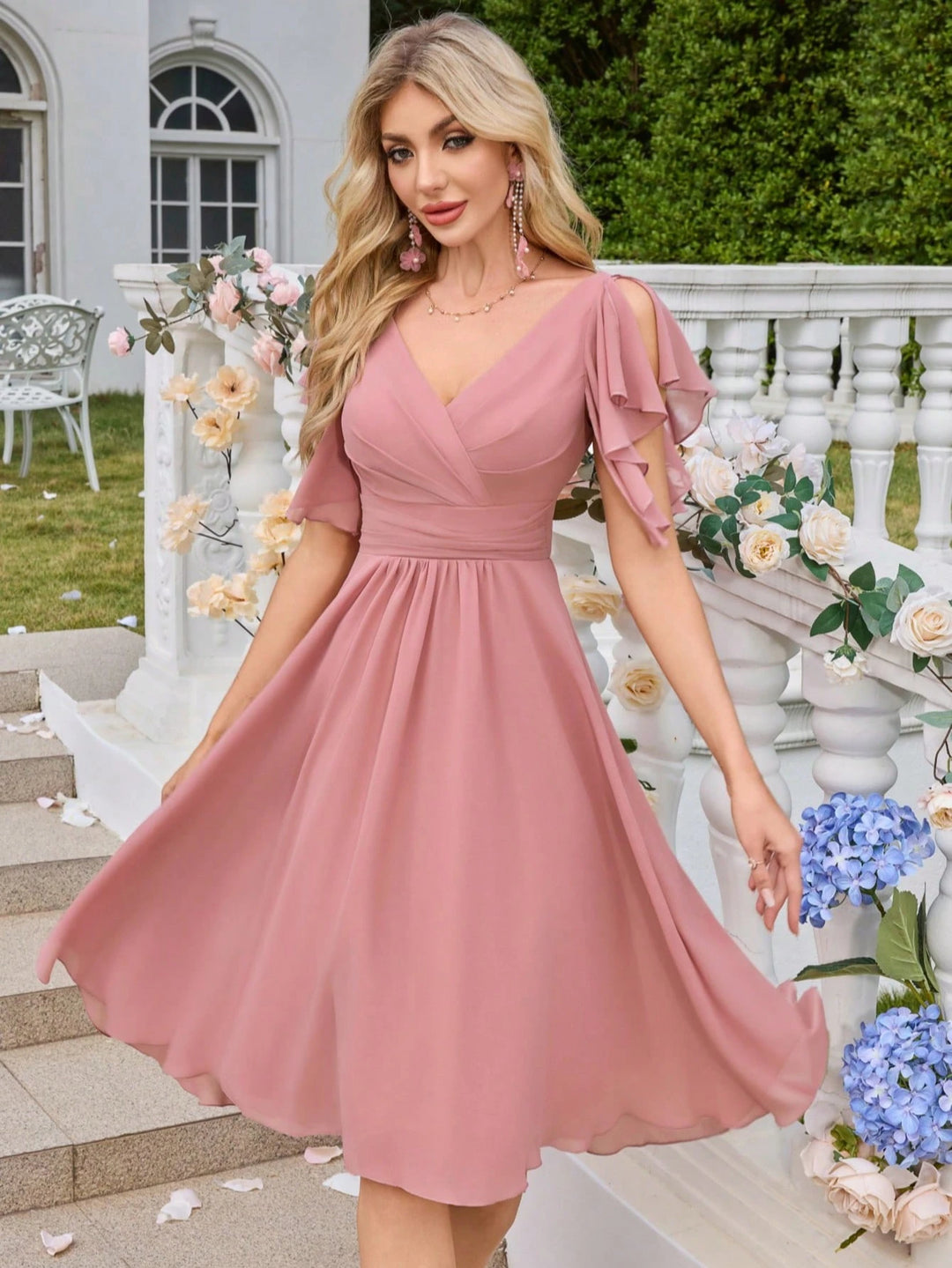 Rochie mini SHEIN, roz