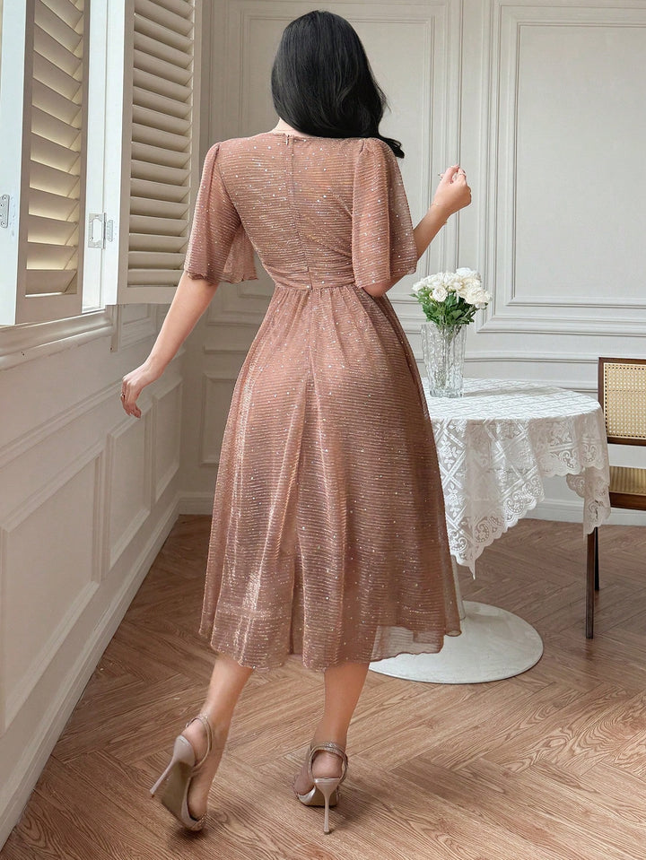 SHEIN maxi ruha, barna