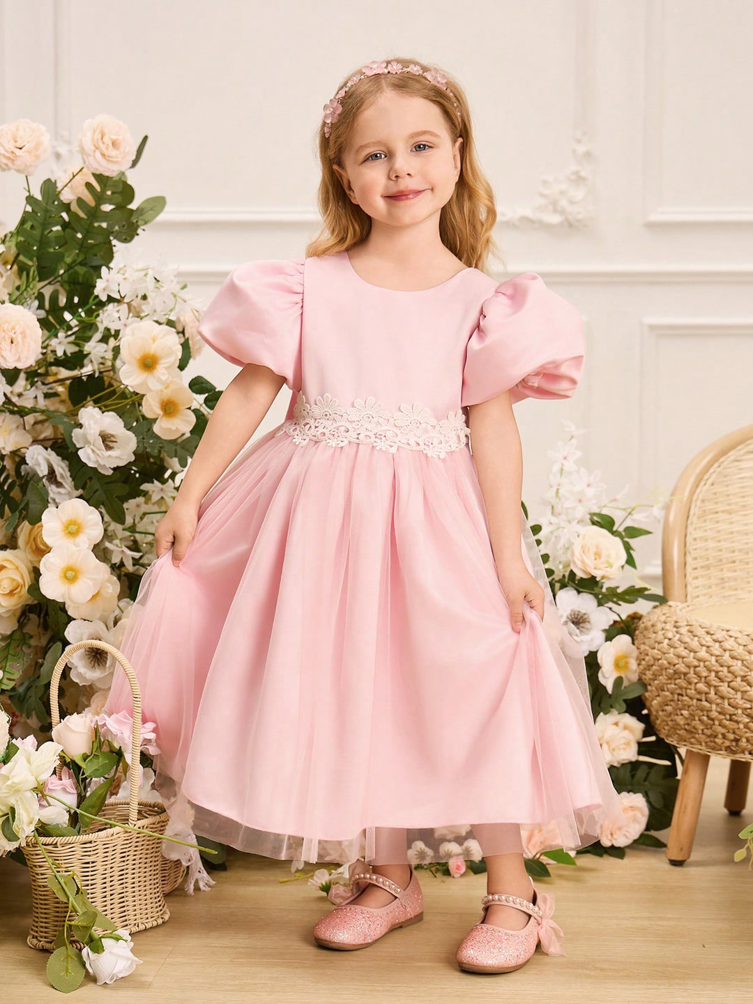 Rochie prințesă SHEIN, roz
