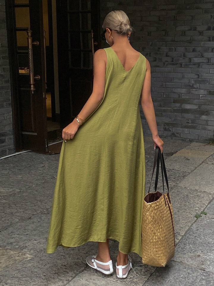 Rochie maxi SHEIN, verde