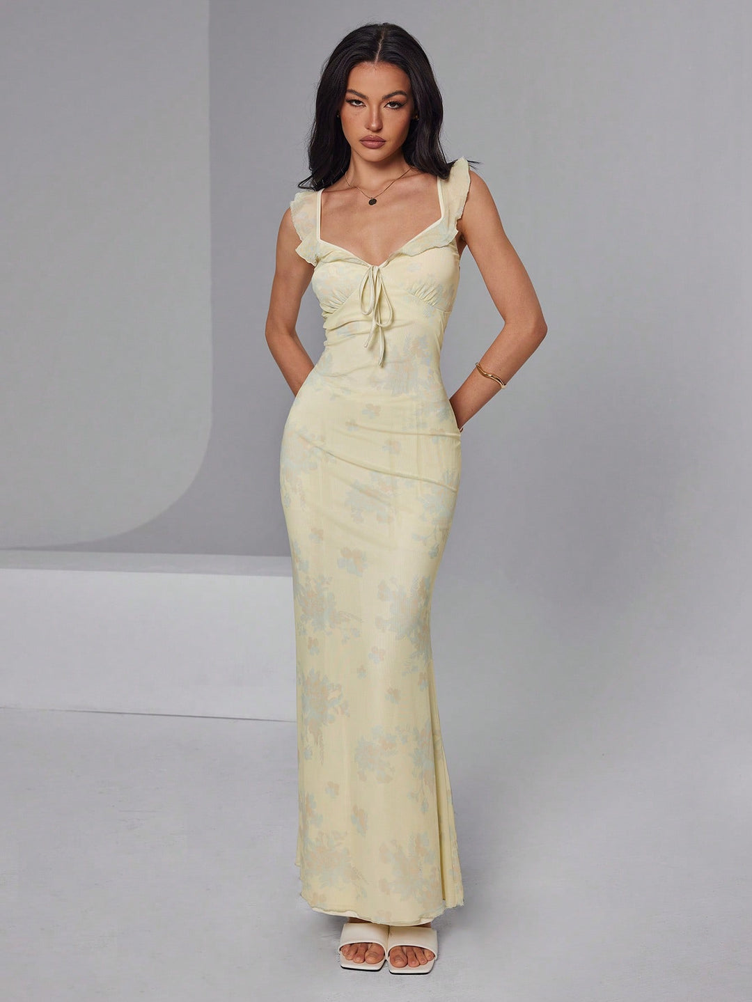 Rochie maxi SHEIN, galben
