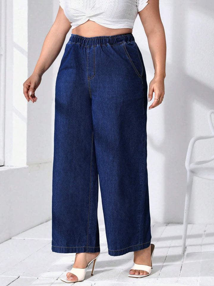 Pantaloni SHEIN, albastru