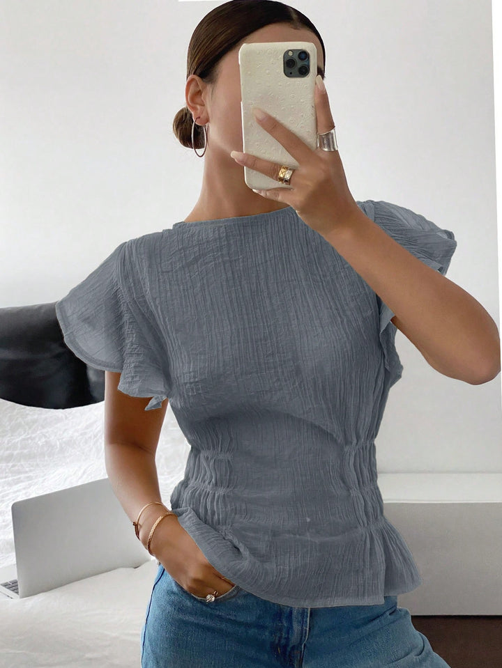Bluza casual SHEIN, albastru