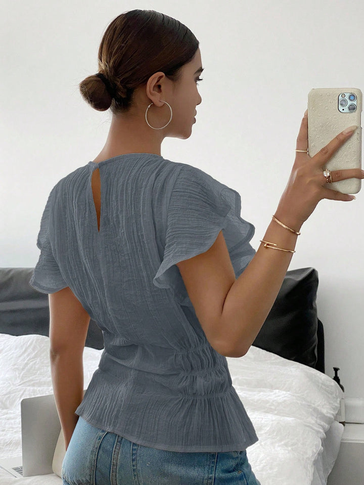 Bluza casual SHEIN, albastru