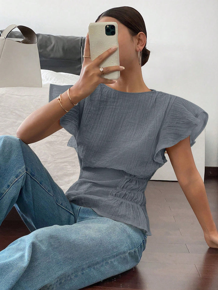 Bluza casual SHEIN, albastru