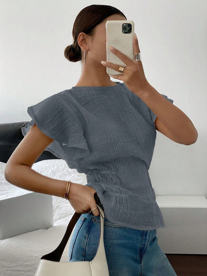 Bluza casual SHEIN, albastru