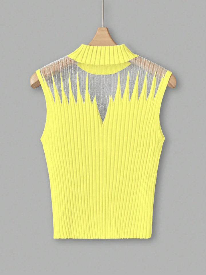 Top SHEIN, galben