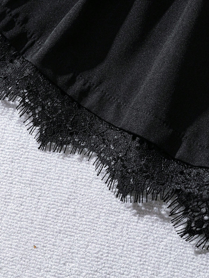 Pantaloni scurți SHEIN, negru