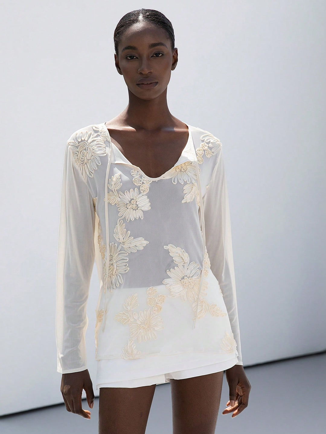 Top SHEIN, galben