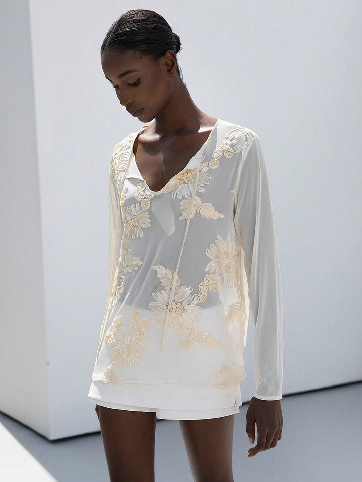 Top SHEIN, galben