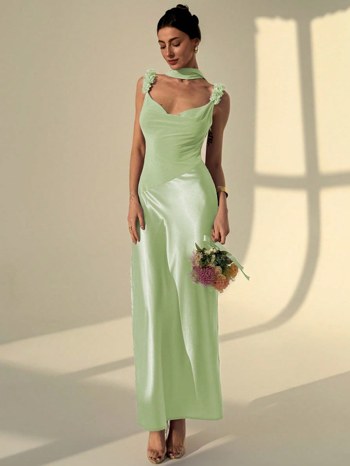 Rochie maxi SHEIN, verde