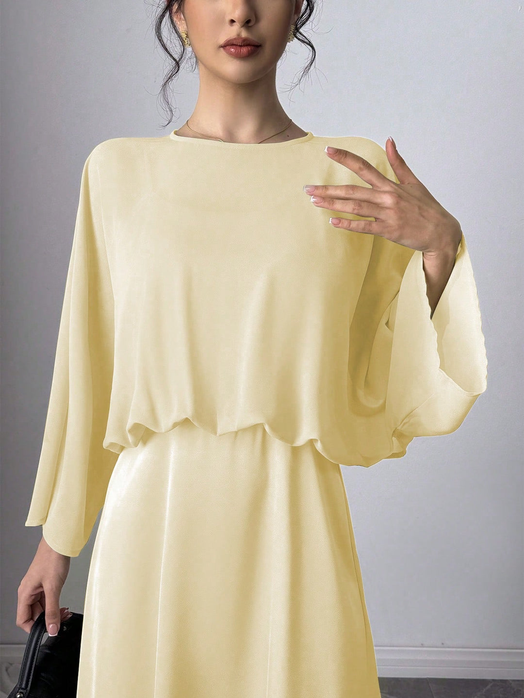 Rochie midi Shein, galben