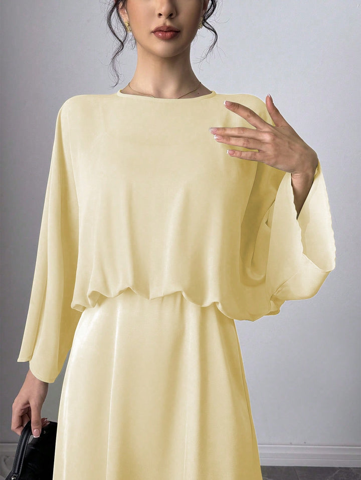 Rochie midi Shein, galben